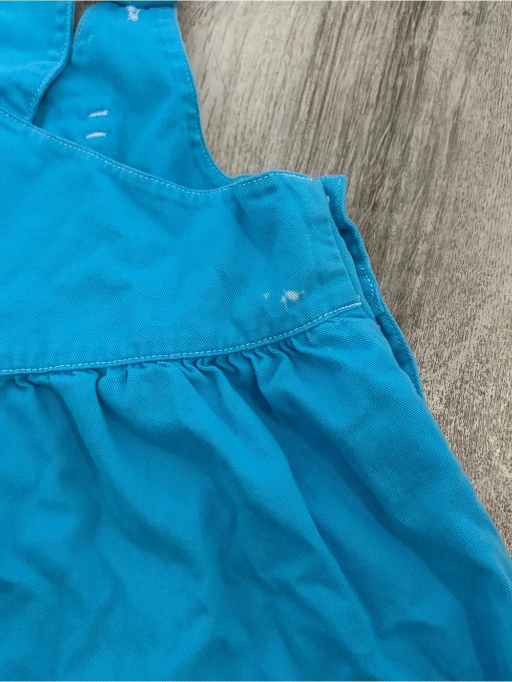 Gymboree Turquoise Girls' Short Overalls with Colorful Buttons